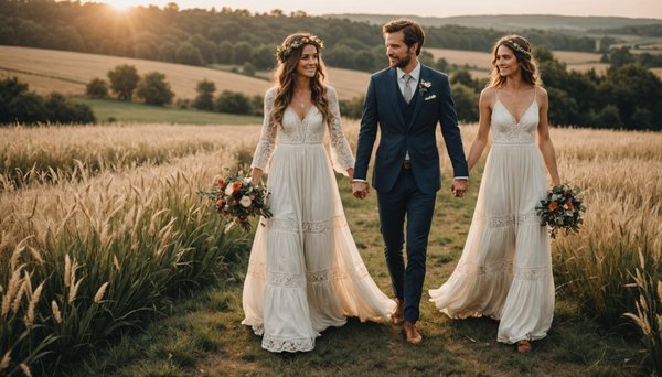 Robe bohème chic pour mariage : l'élégance en toute liberté